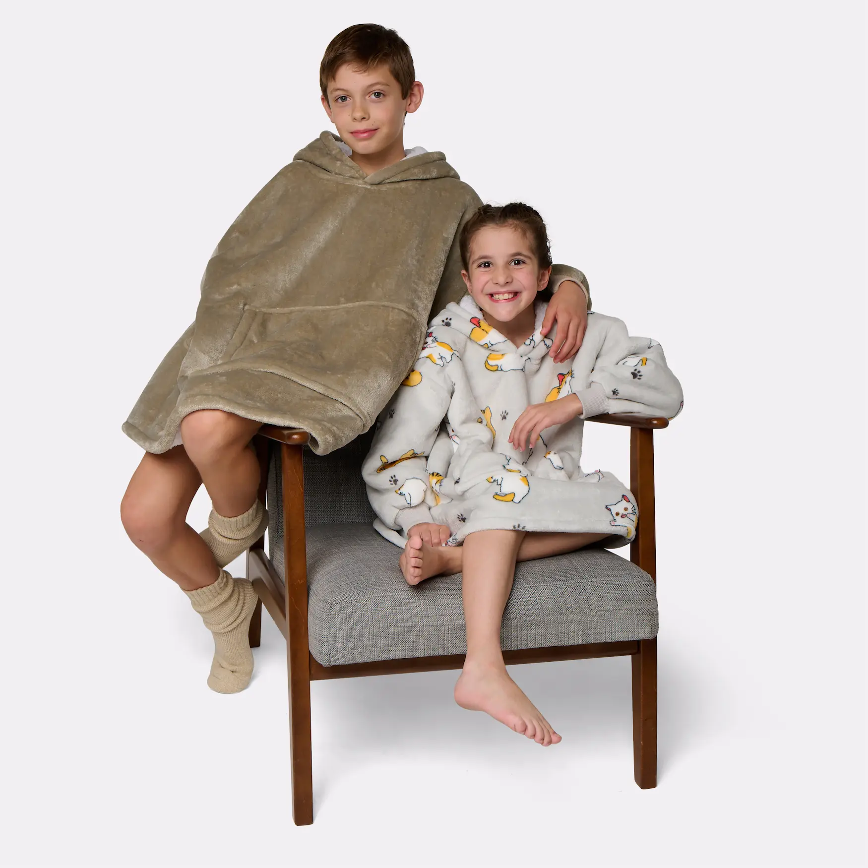 Pull plaid beige - enfant 8/12 ans - Image 10