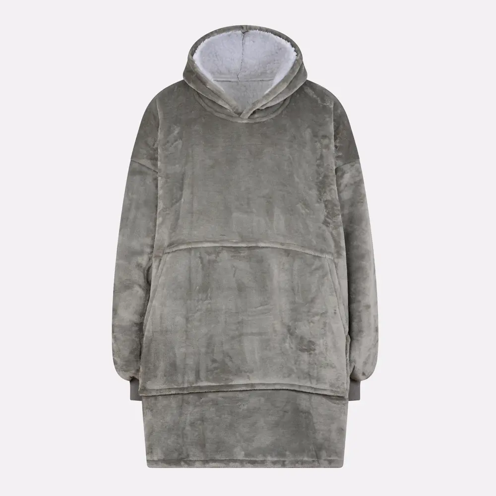 Pull plaid gris - femme - Image 4
