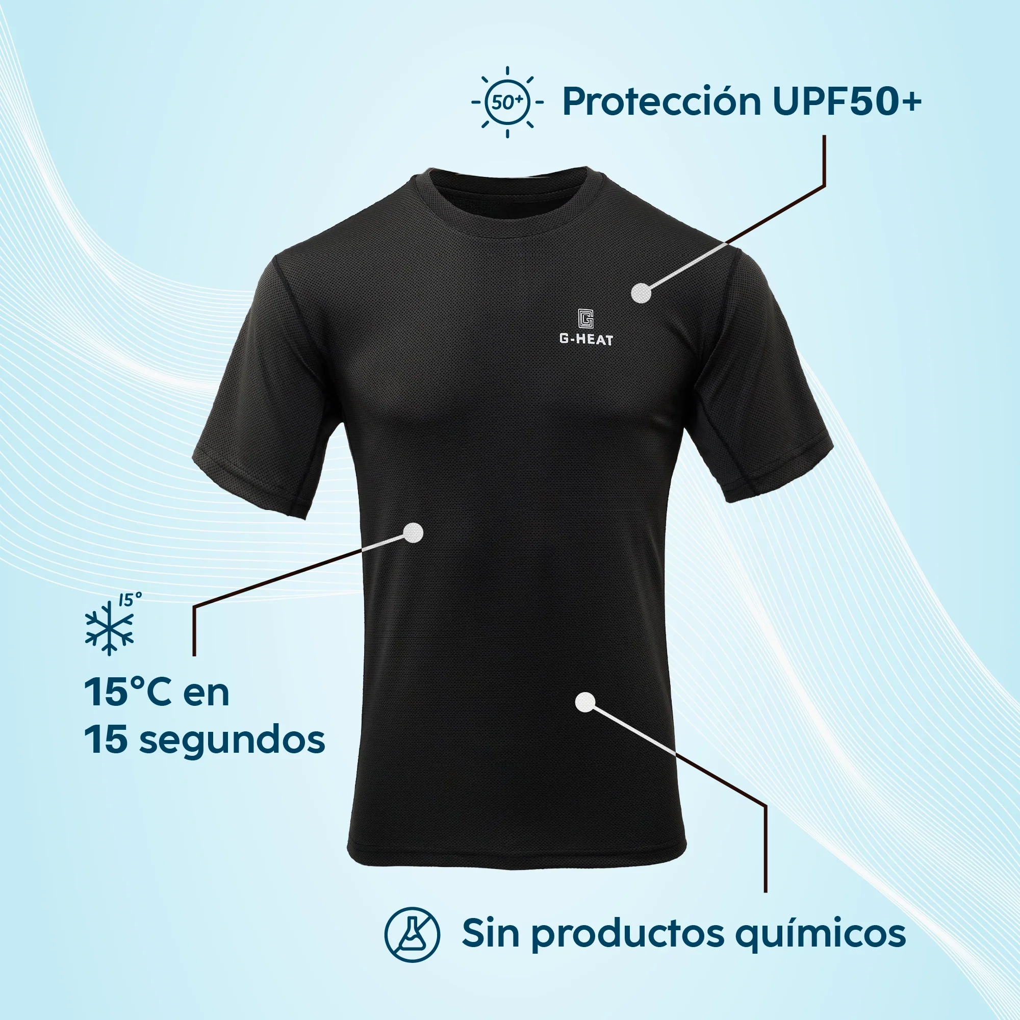 T-shirt rafraîchissant Anti UV Homme - Image 29