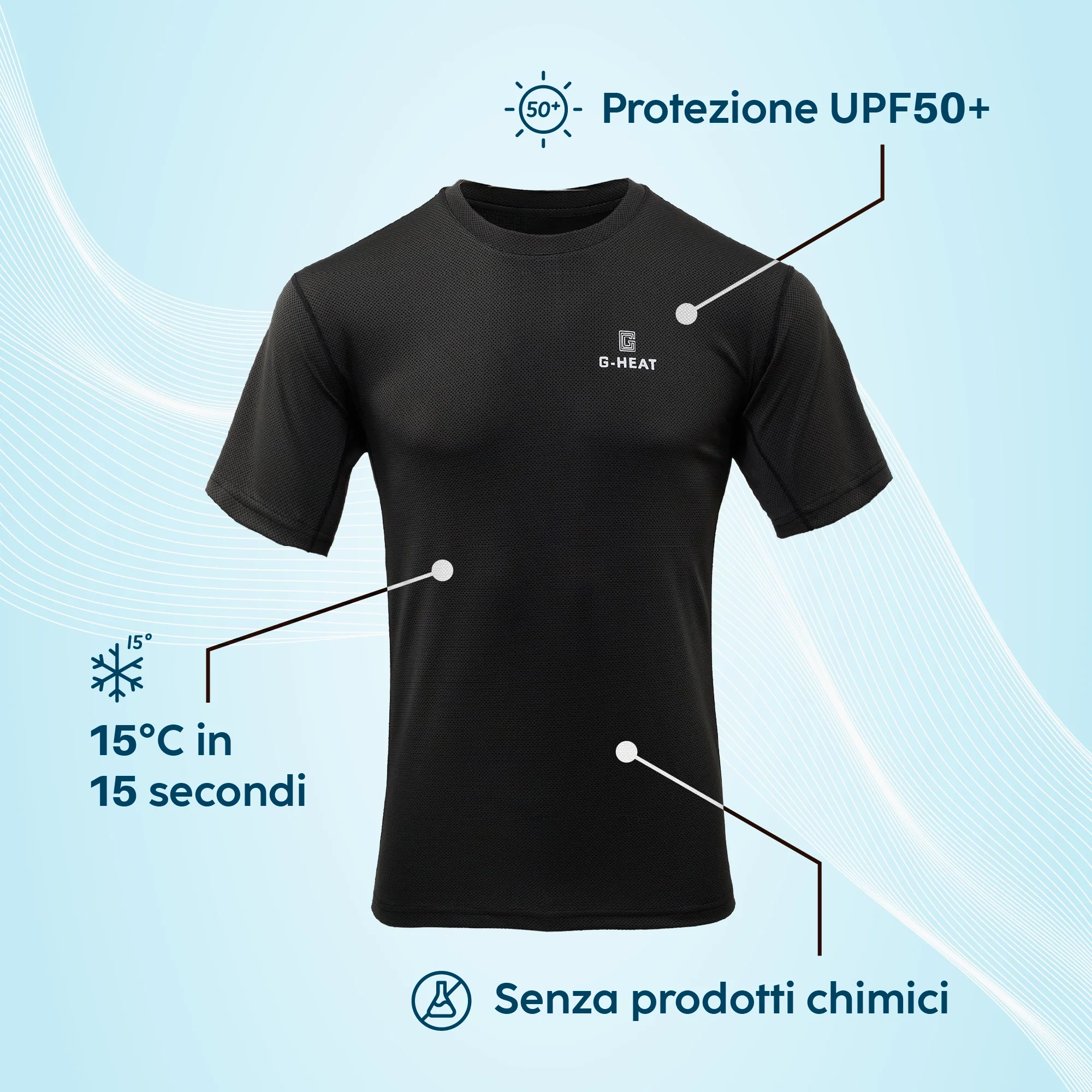 T-shirt rafraîchissant Anti UV Homme - Image 3