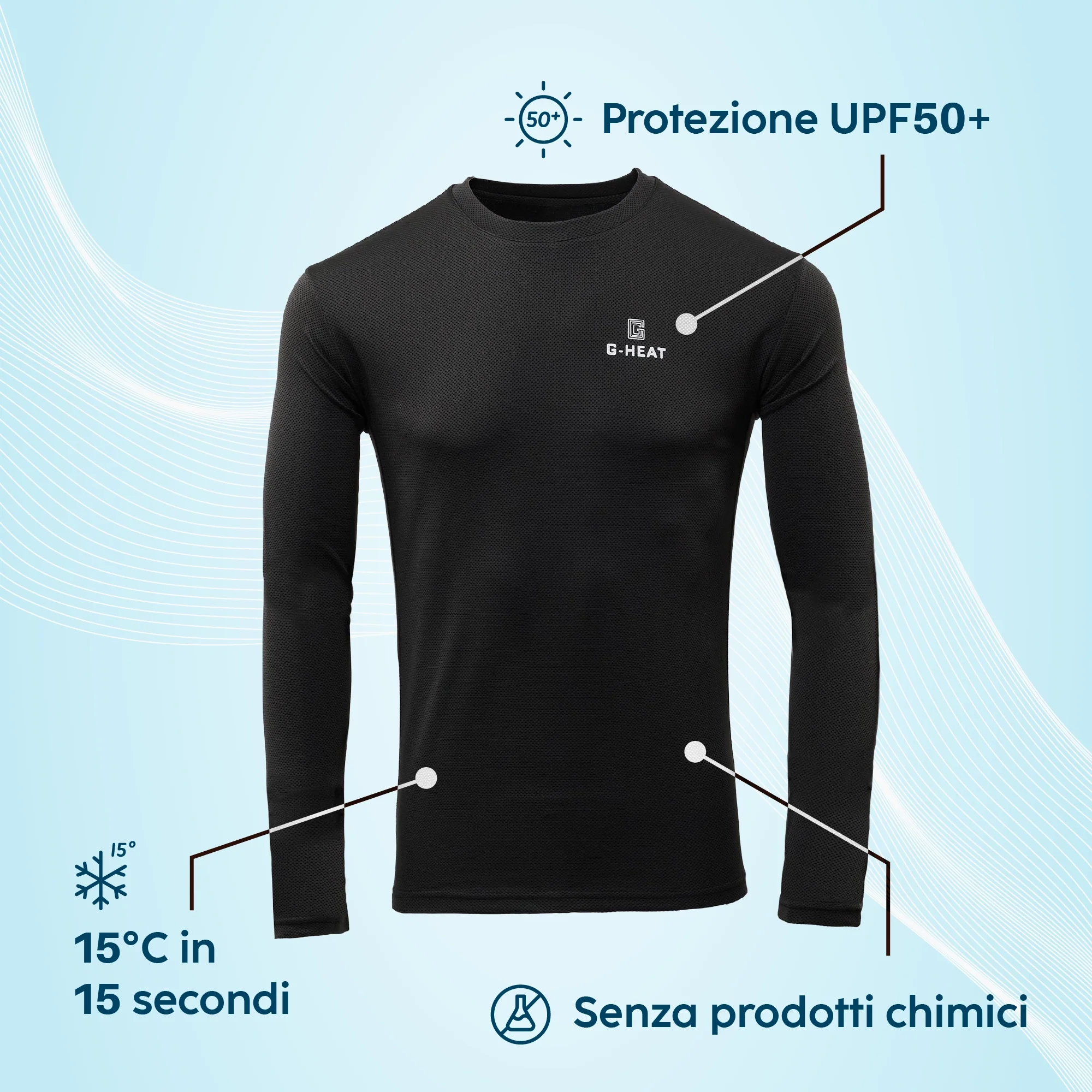 T-Shirt rafraîchissant Manches longues anti UV - Image 5
